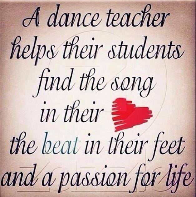 a dance teacher